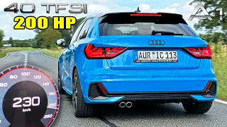 200HP AUDI A1 2.0 TFSI | 0-230KM/H SOUND & POV on AUTOBAHN