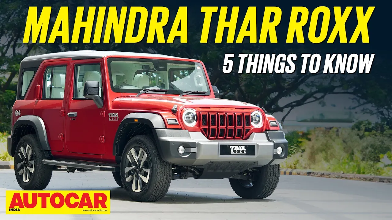 Mahindra Thar Roxx - 5 things to know about the 5 door Thar | Autocar India