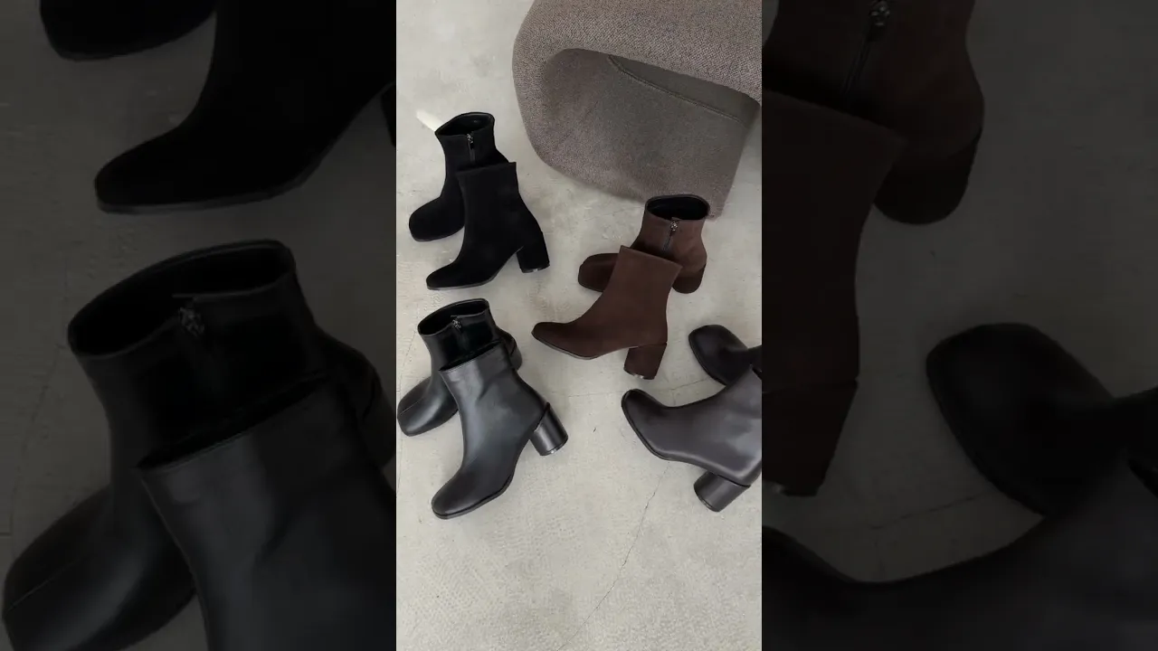 Чорні демісезонні ботильйони barefoot з натуральної шкіри