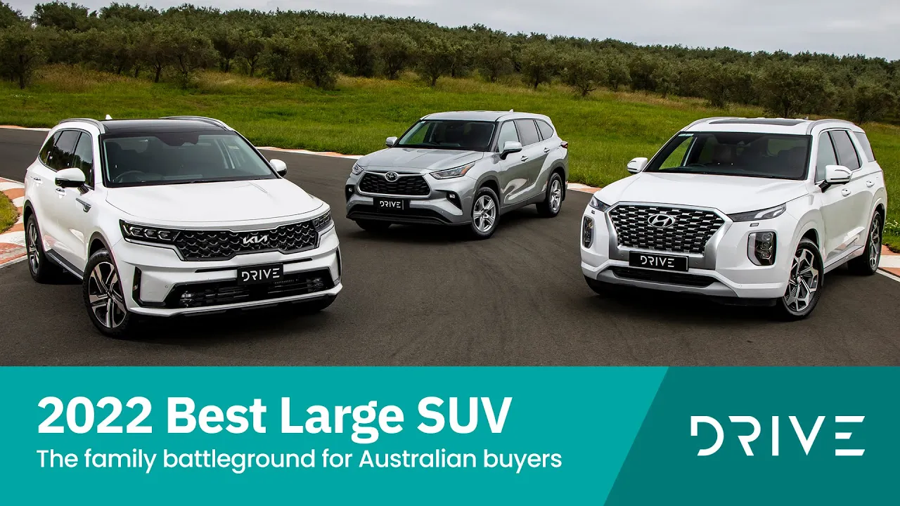 2022 Best Large SUV | Sorento v Kluger v Palisade | Drive.com.au DCOTY