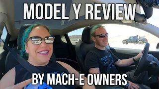 Tesla Model Y Review by Mach-E owners!