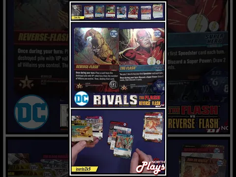 DC Deck Building Game - Rivals - The Flash vs Reverse Flash - Board Game In A Minute #shorts