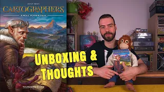 Cartographers | Unboxing & Thoughts | Flip & Draw Board Game