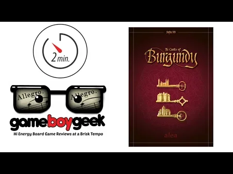 Castles of Burgundy 20th Anniversary edition (2-min Allegro) Review with the Game Boy Geek