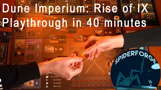 Dune Imperium: Rise of IX -- Playthrough in 40 Minutes