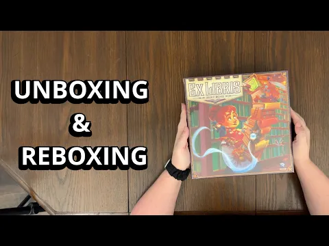 Ex Libris - Board Game Unboxing & Reboxing - What's in the Box?