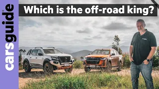 Isuzu D-Max X-Terrain vs Nissan Navara Pro-4X Warrior: 4x4 dual-cab ute comparison off-road 4WD test