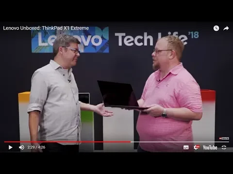 Video zu Lenovo ThinkPad X1 Extreme (20MF000R)