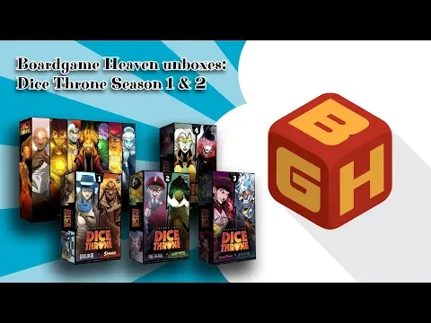 Boardgame Heaven Unboxing 60: Dice Throne Season 1 & 2 (Roxley Games)