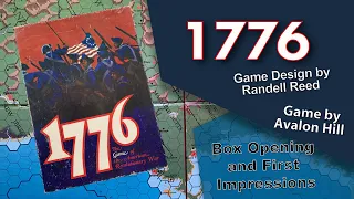 1776 by Avalon Hill - The game of the American Revolutionary War - What's Inside the Box