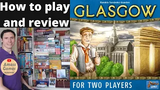 Glasgow two player board game How to setup play and review 4k AmassGames #boardgame #games #gamers