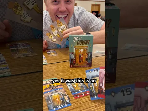 My current favorite Short Card Game! #upordown #boardgames #capstone