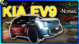 KIA EV9 GT-Line - Wie sicher bewegen sich 2.8t auf SCHNEE und EIS? Extremtest im Steilhang!