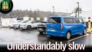 VW E-Caravelle 330 km Long Distance Test ⚡ 32 kWh/100km | 80 km/h Avg incl. Charging