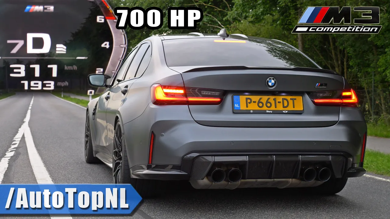 700HP BMW M3 G80 xDrive | 0-300 *INSANE* Acceleration DRIFT & SOUND by AutoTopNL