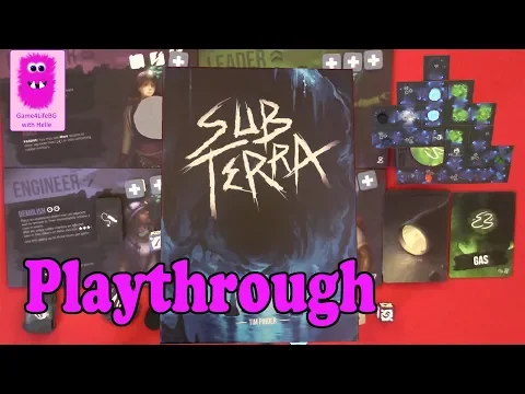 Sub Terra, Playthrough & Rules (In English, cooperative board game, Solo)
