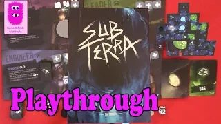 Sub Terra, Playthrough & Rules (In English, cooperative board game, Solo)