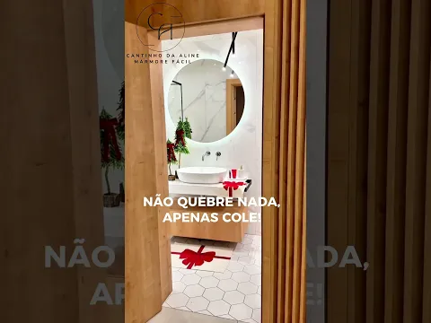 Revestimento Marmorizado Brilhante Carrara 120x240cm Mármore Fácil by Cantinho da Aline