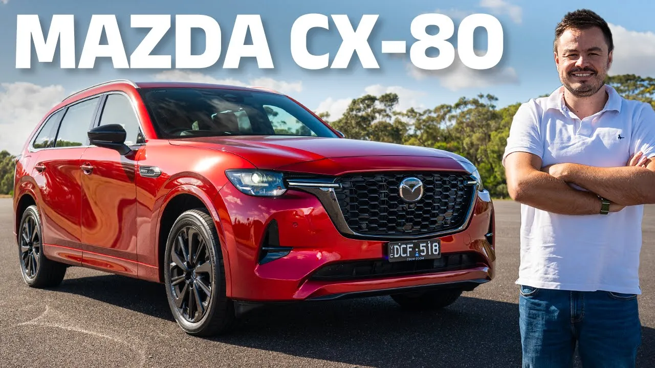 Mazda CX-80 (inc. 0-100 & braking) review: Worth spending extra for the hybrid?