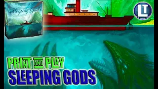 SLEEPING GODS Primeval Peril Print and Play board game / Rules Preview / Before You Print
