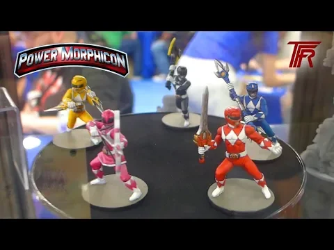 Power Rangers Heroes of the Grid Miniatures Display at Power Morphicon 2018 Kickstarter
