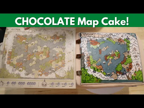 Chocolate Map Cake from Guild of Merchant Explorers| Board Game Bakes
