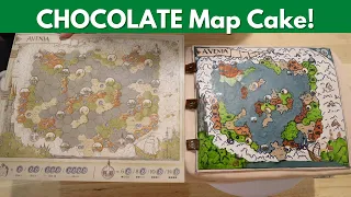 Chocolate Map Cake from Guild of Merchant Explorers| Board Game Bakes