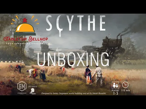 What you get in the box for Scythe the board game from Stonemaier games