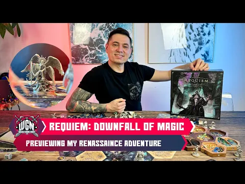 Requiem Downfall of Magic - previewing adventure board game set in Nova Aetas world