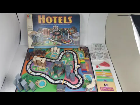 Milton Bradley Hotels Vintage Board Game 99% Complete Real Estate Finance Ebay