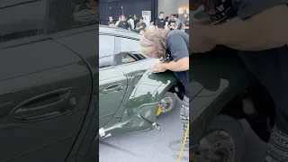 Cutting Through A Porsche! 😱 #porsche #supercars #cars