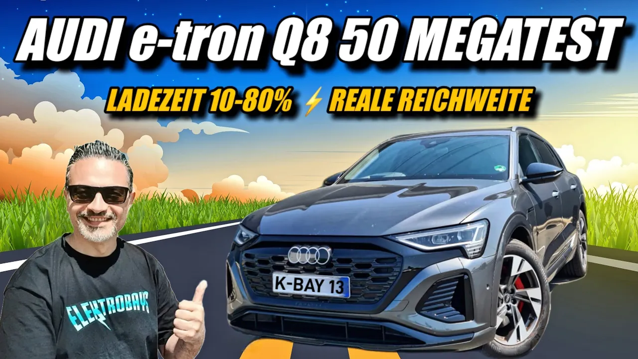 Audi e-tron Q8 50 Megatest! Echte Reichweite Ladezeit Software Navi uvm. #elektroauto #audi #etron