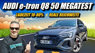Audi e-tron Q8 50 Megatest! Echte Reichweite Ladezeit Software Navi uvm. #elektroauto #audi #etron