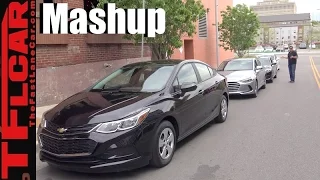 2016 Chevy Cruze vs Honda Civic vs Hyundai Elantra Mega Mashup Review