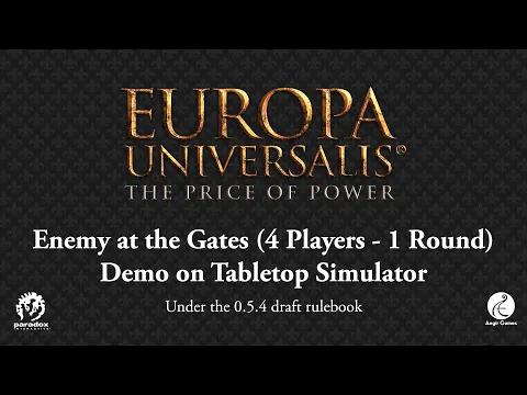 Enemy at the Gates (4 players - 1 Round) | Europa Universalis: The Price of Power