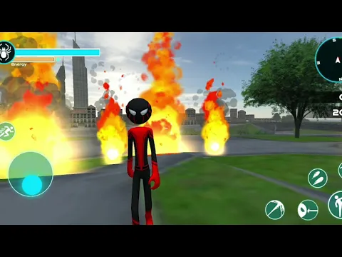 Video Spider Hero Stickman Rope Warrior-Crimes City 2019