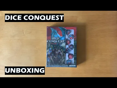 Unboxing Dice Conquest board game