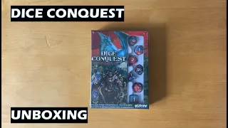 Unboxing Dice Conquest board game