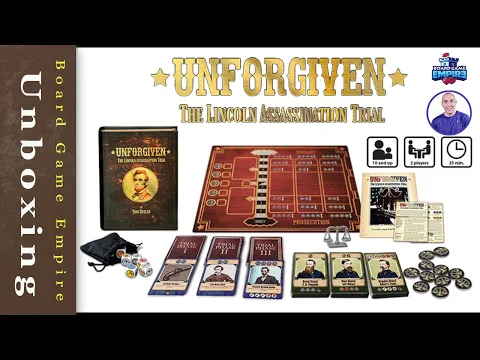 Unforgiven The Lincoln Assassination Trial Unboxing - Green Feet Games