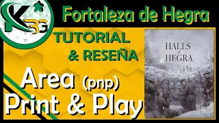 🏰La Fortaleza de Hegra🏰  | Tutorial & Reseña🔍 | ✂ Area Print and Play ✂