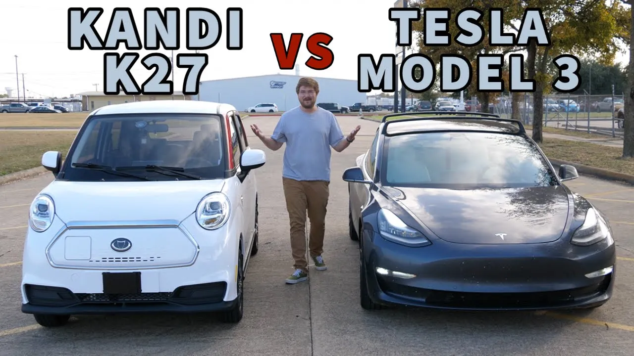 Drag Race! Tesla Model 3 Performance vs Kandi K27