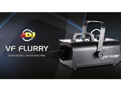 Product video thumbnail for ADJ American DJ VF Flurry Snow Machine with Snow Fluid 2 Pack