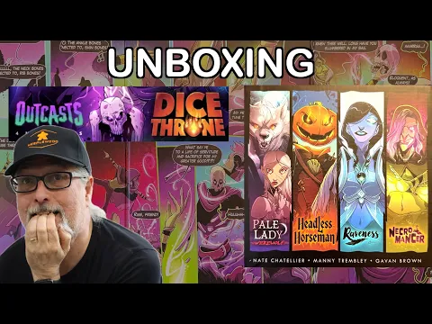 Unboxing Dice Throne: Outcasts - 4 new heroes | Nate Chatellier & Manny Trembley | Dice Throne Inc.