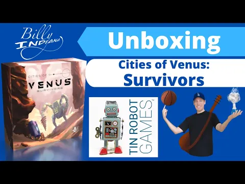Cities of Venus: Survivors Board Game Unboxing (Upcoming Kickstarter Preview Version)