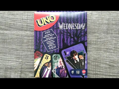 UNO Wednesday Addams Card Game