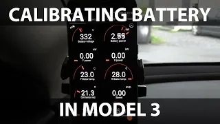 Calibrating battery in Model 3 part 1