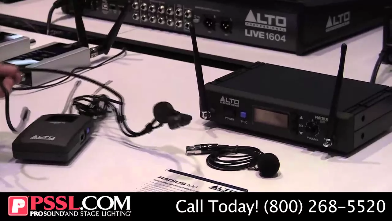 Product video thumbnail for Alto Professional RADIUS 100 UHF Wireless Handheld Microphone