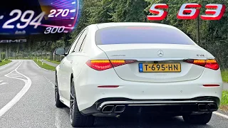2024 Mercedes-AMG S63 800HP 0-290 ACCELERATION SOUND POV & POWERSLIDE