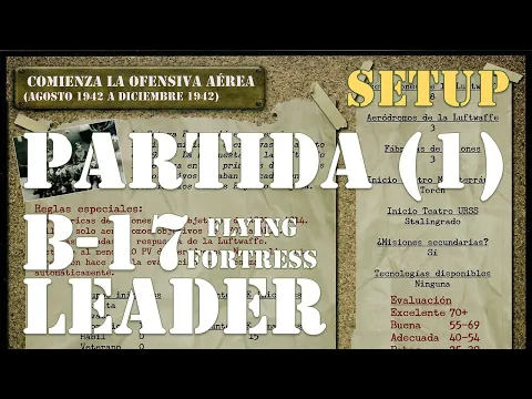 Jugando a... B-17 Leader (1). Setup de la campaña.