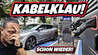 Tatort Supermarkt! Ladekabel bei Penny abgeschnitten und geklaut.